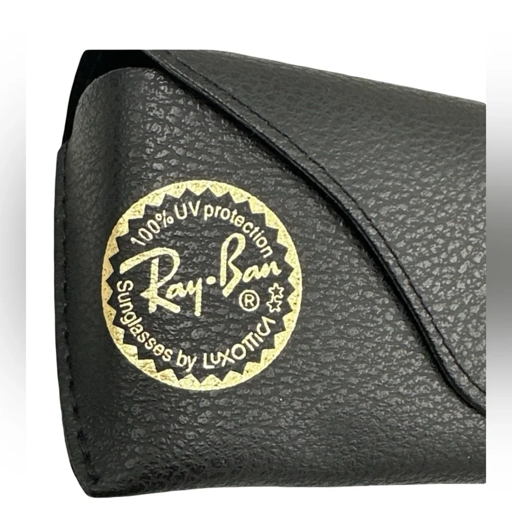 Authentic Ray-Ban Sunglass Eye Glasses Soft Case Gold Logo